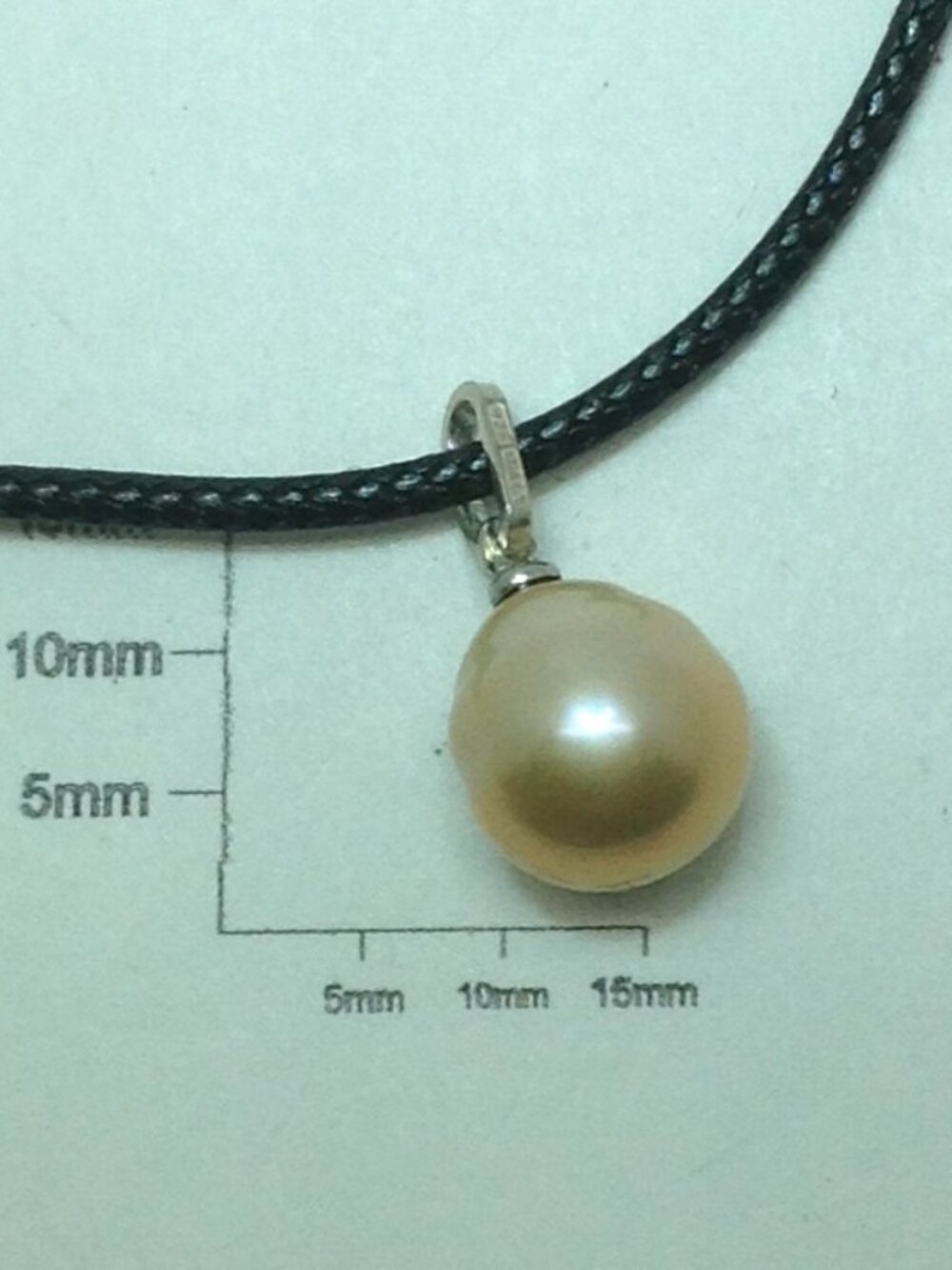 Cultured Pearl Silver Charm.